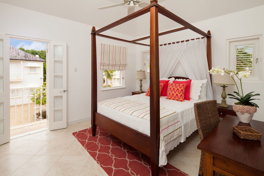 Bedroom with patio